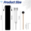 128 Hz Tuning Fork for Healing Chakra, Weighted Aluminum Alloy