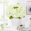 Waipfaru 4PCS Hydrangea Artificial Flowers, Real Touch, 20" Faux Hydrangea