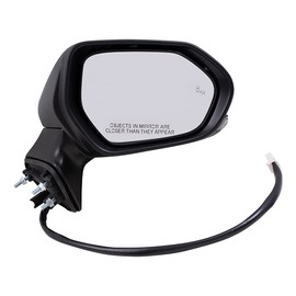 Brock Replacement Passenger Side Power Mirror Paint to Match Black W/Heat, Signal, Blind Spot Detection and Memory without Camera and Auto Dim Compatible with 2019-2020 Toyota Avalon