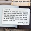 XGAKWD Dad Gifts from Daughter, Engraved Wallet Inserts for Father
