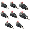EUZUXU RCA Adapter, RCA Male Adapter Terminal Block, Solderable RCA