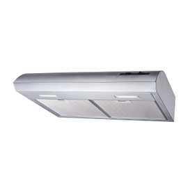 Winflo 30 In. Convertible Stainless Steel Under Cabinet Range Hood with Mesh Filters and Push Button Control
