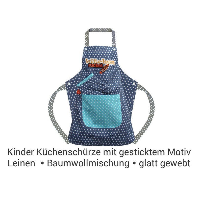 Emily´s Check Kitchen Rocket Kitchen Apron & Oven Glove for