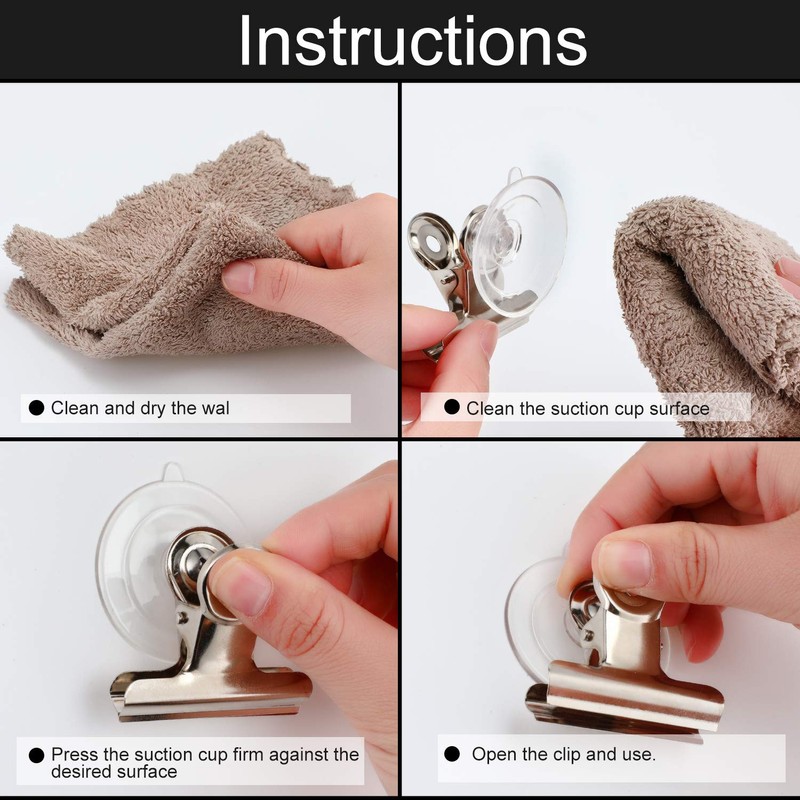 Boao Suction Cup Clip Plastic Round Suction Cup Clamp Holder