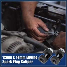 INFINAUTO 2pcs 12mm 14mm Thread Car Engine Spark Plug Caliper Gapping Tool Stylish Design
