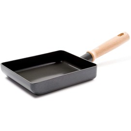 Green Chef CC002545-001 Egg Pan, Egg Pan, 5.5 x 7.1 inches (14 x 18 cm), IH Compatible, Ceramic, Non-Stick, Fluorine-Free, Brownie, Black