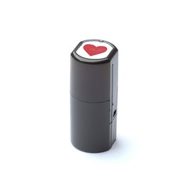 Self-Inking Stamps for Teachers, Teacher Stamper for Classroom and School, Greeting Cards and Scrapbooks Emoji Stamp (Heart, Red)