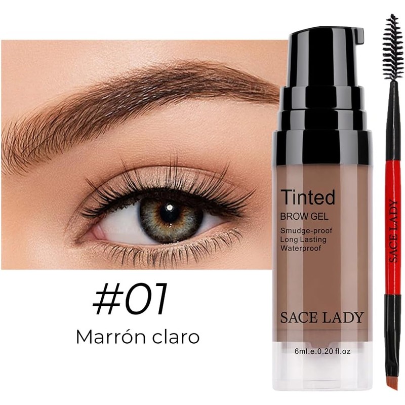 Sace Lady Gel Para Cejas Tinte Larga Duración 24h Waterproof