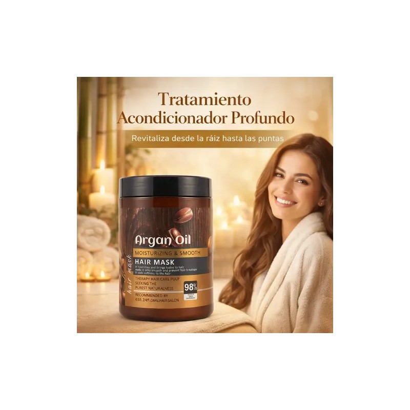 Mascarilla Capilar Reparadora Hidratante De Argán 1000 Ml