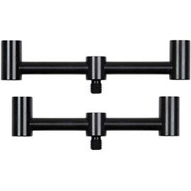 Fox Black Label 2 Rod Slim Buzz Bars - 2 Buzzer Bars for Carp Fishing, Rod Holder for Bite Alarm, Rod Rest for Carp Rods, Rodpod