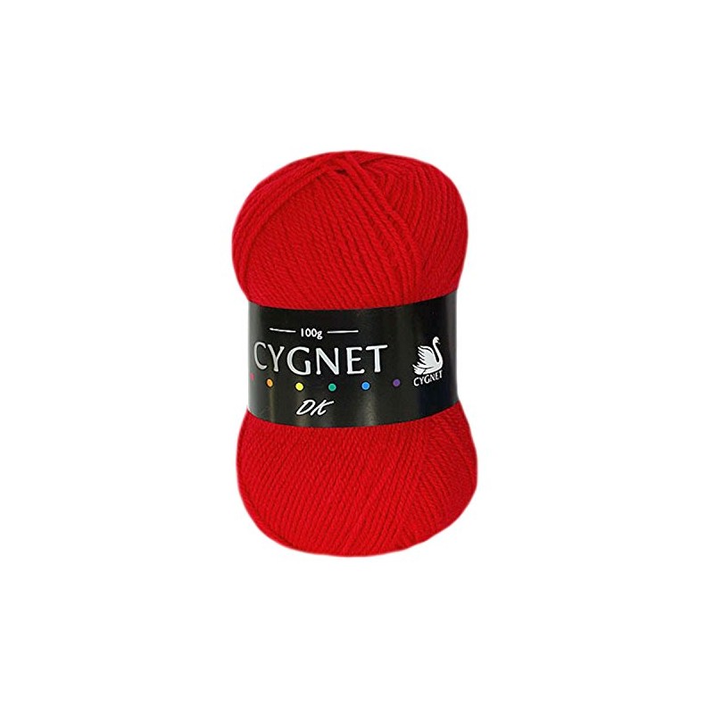 Cygnet DK Double Knitting Acrylic Yarn - Shade 1206 Red