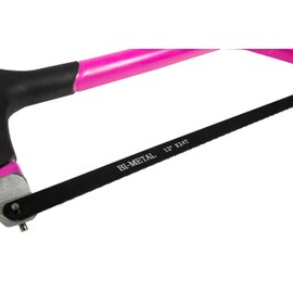 The Original Pink Box 12-Inch High Tension Hacksaw, Pink