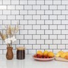STICKGOO 10-Sheet Peel and Stick Backsplash, White Subway Tile Stick