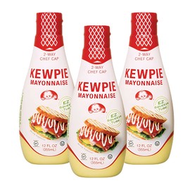 [KEWPIE] Squeeze Tube Mayonnaise, Rich, Bold, Umami Flavor, Certified Gluten Free, Kosher - 12 Ounces (3 Packs)