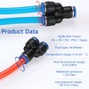 ANGEEK 10 pieces 10-6 mm 3-way Y-connector with variable diameter,