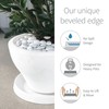 Crescent Garden Universal Round Planter Saucer, Durable Drainage Dish for