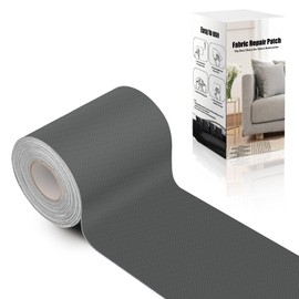 Couch Patch Repair Fabric,4 x 70 inch Canvas Repair Tape,Self Adhesive Waterproof Upholstery Fabric Patches for Furniture,Carpet,Boat Seats,Tent,Clothes,Car Seats,Sofa(Grey)