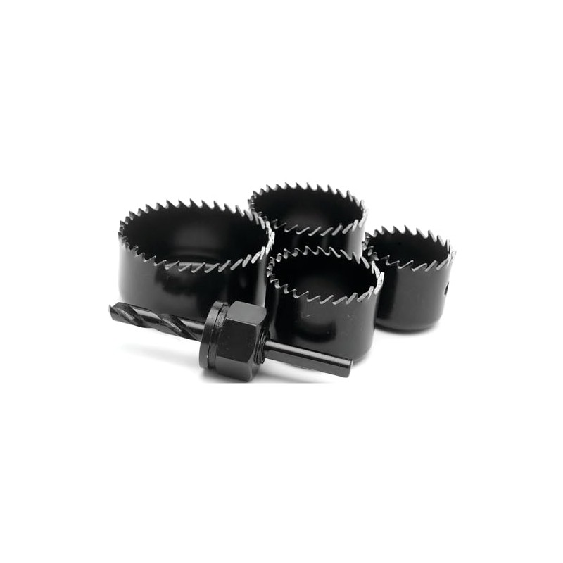 Performance Tool 1460 Interchangeable Arbor with Four Hole Saw Sizes: