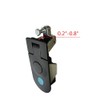 2PCS Compression Latches Black Powder Coated Zinc Alloy Compression Latch