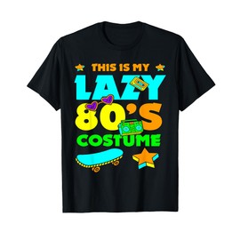 This Is My Lazy 80s Costume Vintage Colorful Retro 1980's T-Shirt
