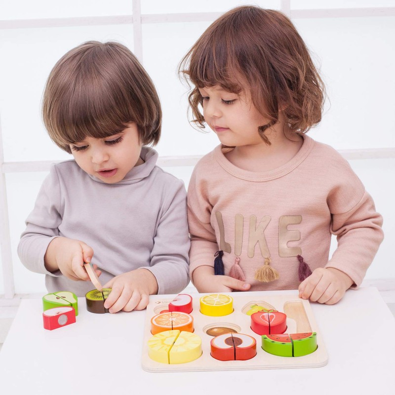 Classic World Cutting Fruit Puzzle Molding Puzzle 1 Year Old