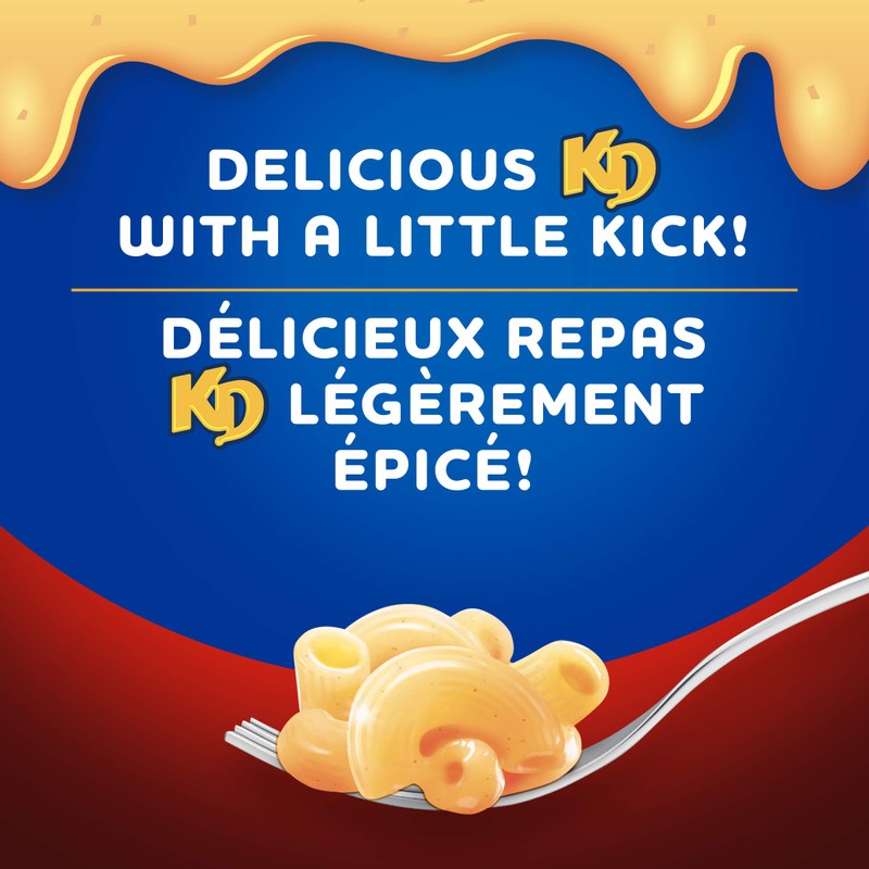Kraft Dinner Spicy Cheddar Macaroni & Cheese, 156g (Pack of