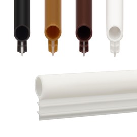 Window Weatherstrip Seal 5/16" Bulb Bubble Kerf Mount Bulb Gasket Window Weather Stripping Kerf - 4 Colors and 5 Length Options (10', White)