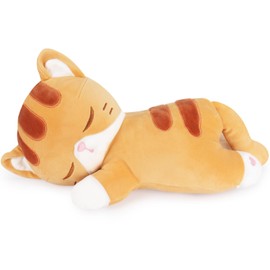 Auspicious beginning 13.77 Inch Cat Plush Toy, Kawaii Cat Cuddly Toy, Cat Stuffed Toy, Cat Plush Toy, Soft Cuddly Toy, Pillow, Stuffed Cat Doll, Animal Cushion for Girlfriend