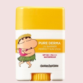 On the Body Pure Derma UV Barrier Perfect Sun Stick Jjanggu SPF50+ PA++++, 19g, 1 piece / 온더바디 퓨어더마 유브이 배리어 퍼펙트 선스틱 짱구 SPF50+ PA++++, 19g, 1개