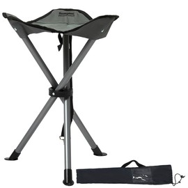 Semptec Urban Survival Technology 3 Leg Stool: Tripod Camping Stool, 43cm Seat Height, with Carry Bag and Carry Strap (Mini Folding Stool, Camping Stool Foldable)