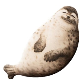 Aideal Seal Plush Pillow Stuffed Animals Toys Big Throw Pillow Cushion Home Office Decoration (85cm / 33.4 inches)