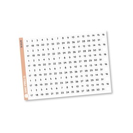 6 Months of Date Dot Covers Planner Stickers | F16 Script | B-311-B