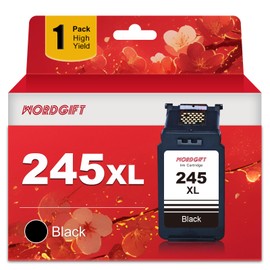 WORDGIFT 245XL Ink Cartridge Replacement for Canon PG-245XL Black for Pixma TR4520 TR4527 MG2522 MG2520 MX490 MX492 TS202 TS302 TS3320 MG2920 Printer (Black, 1 Pack)