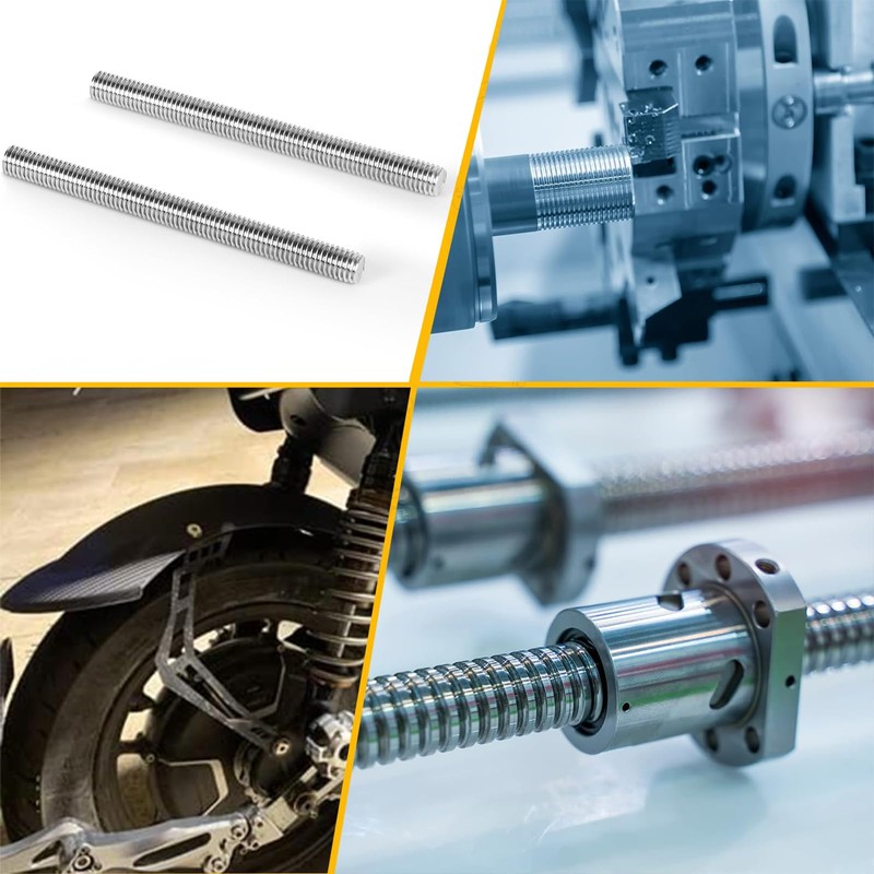 M6 Stainless Steel Threaded Rods, M6 x 50mm Fully All