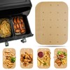 Vailnd Air Fryer Liners Disposable, 100PCS Rectangular Parchment Paper Sheets,