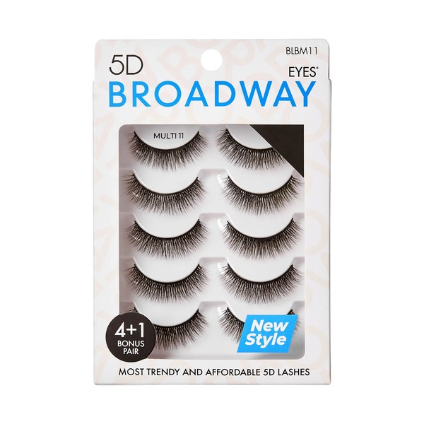 Broadway Lashes Strip False Eyelashes Multipack Fake Eyelashes Natural to