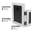 Tamolus 5X7 Double Wooden Hinged Picture Frame Vertical and Horizontal