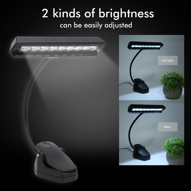 Super Bright Music Stand Light, Eye Caring Clip on Piano