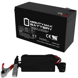 Mighty Max Battery 12V 9AH SLA Battery for Garmin Fishfinder 90 GPS + 12V Charger