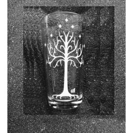 Coventry Decor Lord of the Rings LotR Tree of Gondor Boromir Bracers etched pint glass tumbler
