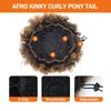 MKJVEN 2 PIECES Small Afro Puff Drawstring Ponytail Extension for