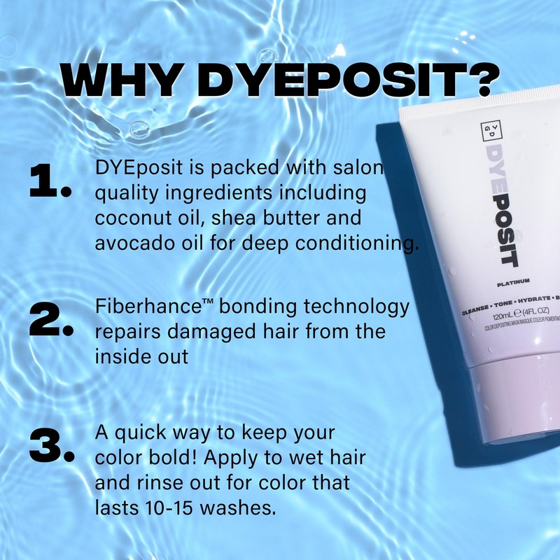 Good Dye Young Color Depositing Mask, DYEposit Color Depositing Conditioner,