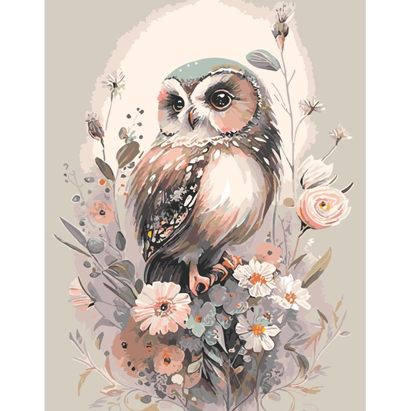 Mrnsiet Owl Paint by Number for Adult Kit, DIY Acrylic