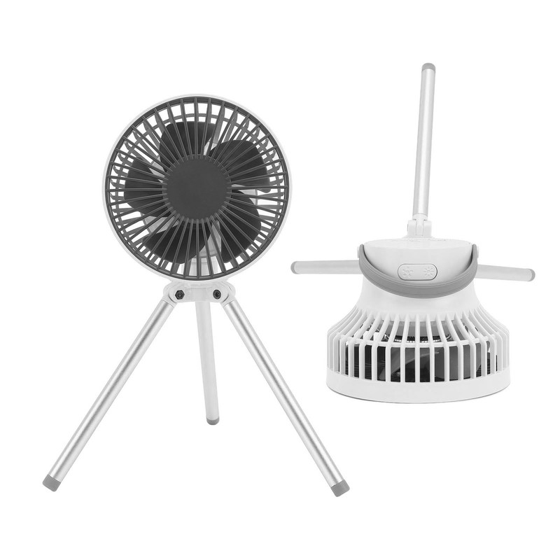 Outdoor Camping Fan 2000mAh Mini Outdoor Multifunctional Camping Tripod Fan