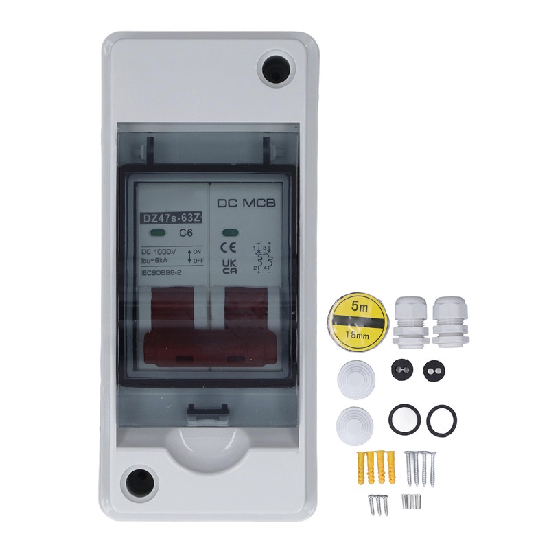 Circuit Breaker 2P 1000V DC 6A Isolation Switch with IP65