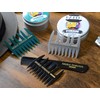 BABLO POMADE Mesh Comb (Gray and Green), Grooming Comb for