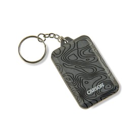 CARSON KL-10GY COB LED Keychain Flashlight with Stainless Steel Keyring, Gray, KL-10GY