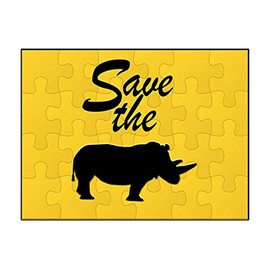 Makoroni -Save The Rhinos Animal - Jigsaw Puzzle 30 pcs, DesU65