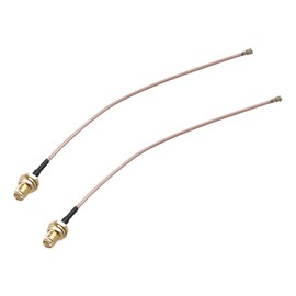 Futheda 2pcs U.FL IPX IPEX to RP-SMA Female Bulkhead Mount WiFi Antenna Adapter RG178 Coaxial Pigtail Cable 15cm/6inch for WiFi Router Wireless Mini PCI Express Network Card Adapter Hotspot Modem