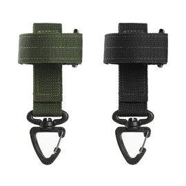 COYUN Pack of 2 Glove Holder Glove Holder Belt Glove Clip Multi-Purpose Glove Clips Work Glove Holder Glove Grabber Clip for Gardens Construction Sites (Black, Military Green)